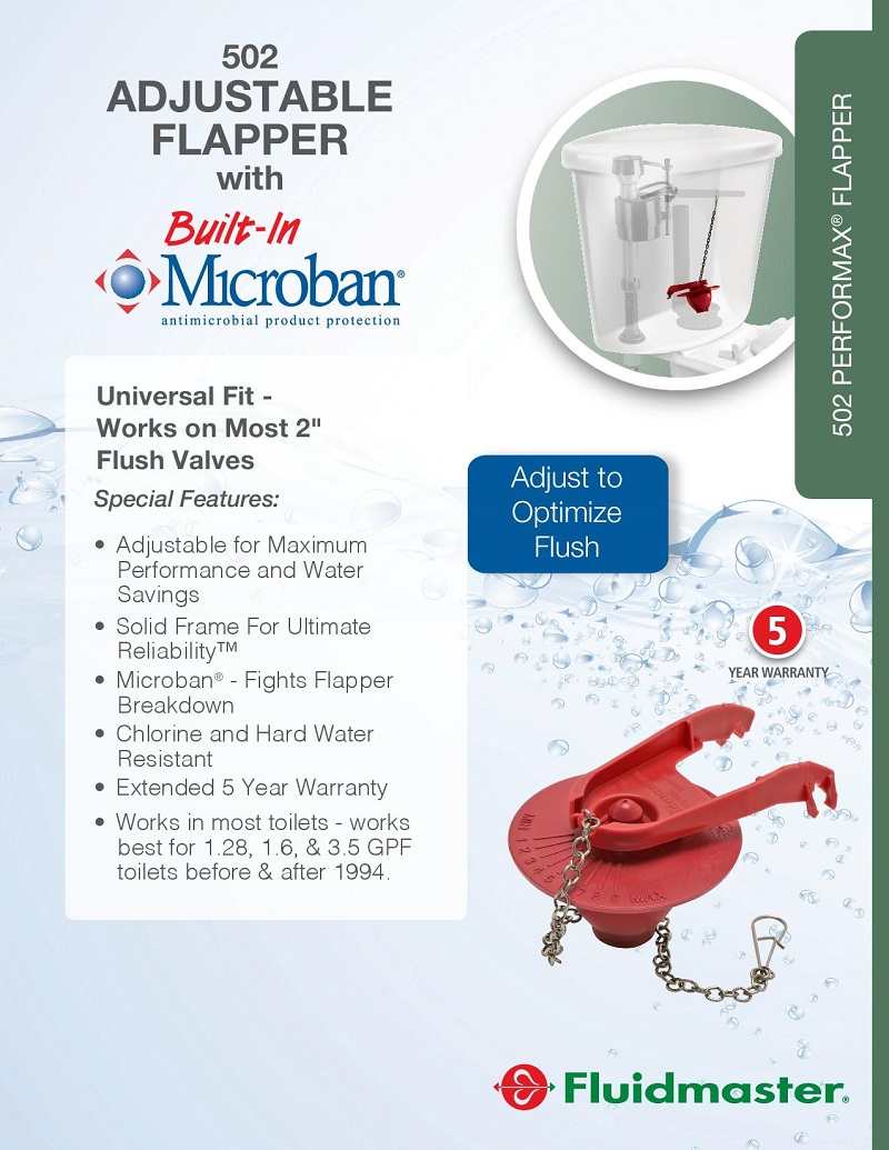 Fluidmaster 2 in. Universal PerforMAX High Performance Toilet Flapper